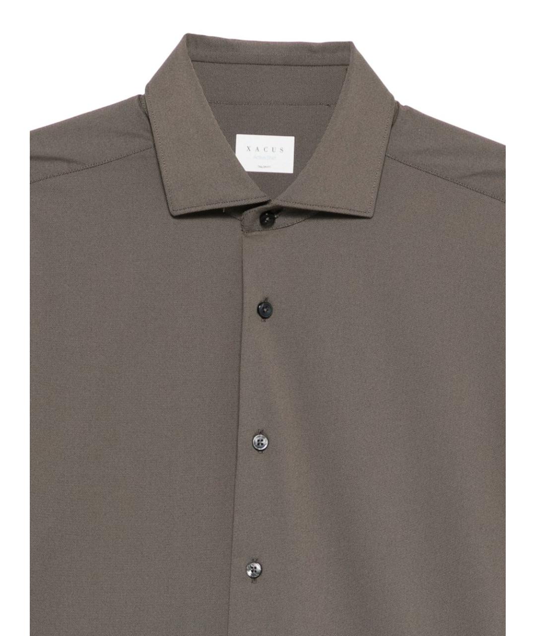XACUS Коричневая классическая рубашка, фото 3