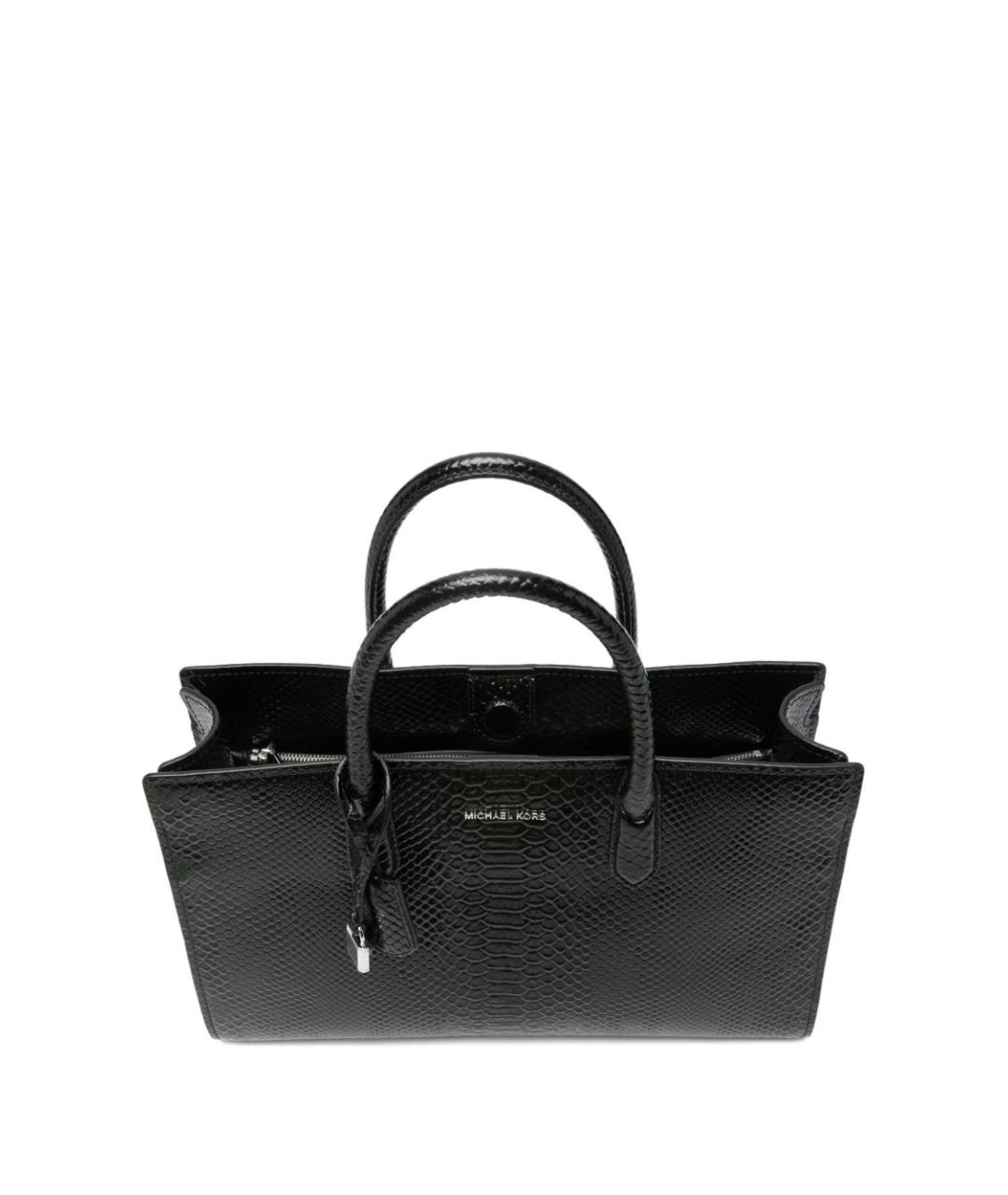 MICHAEL KORS Черная кожаная сумка с короткими ручками, фото 5