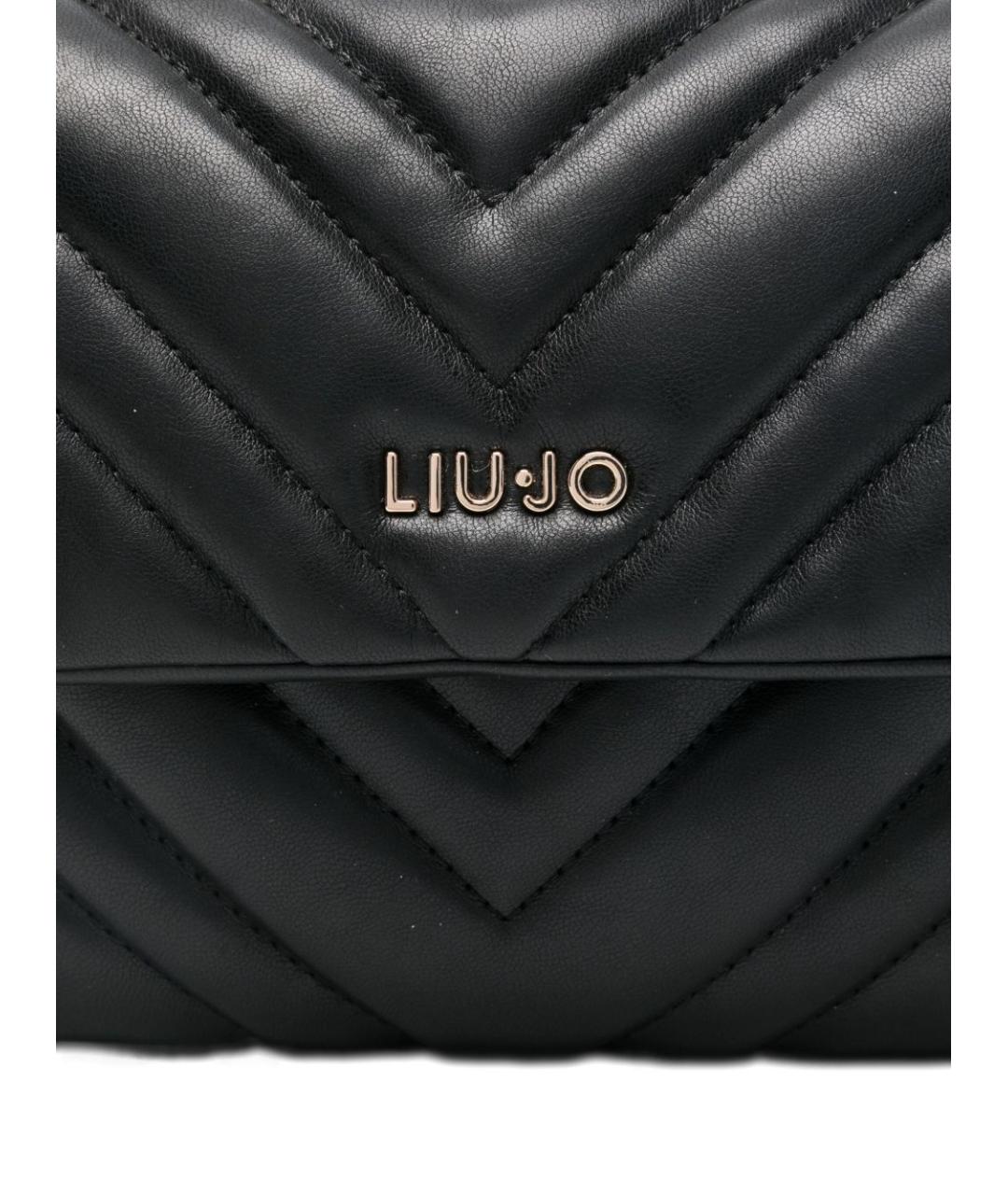 LIU JO Черная сумка через плечо из искусственной кожи, фото 2