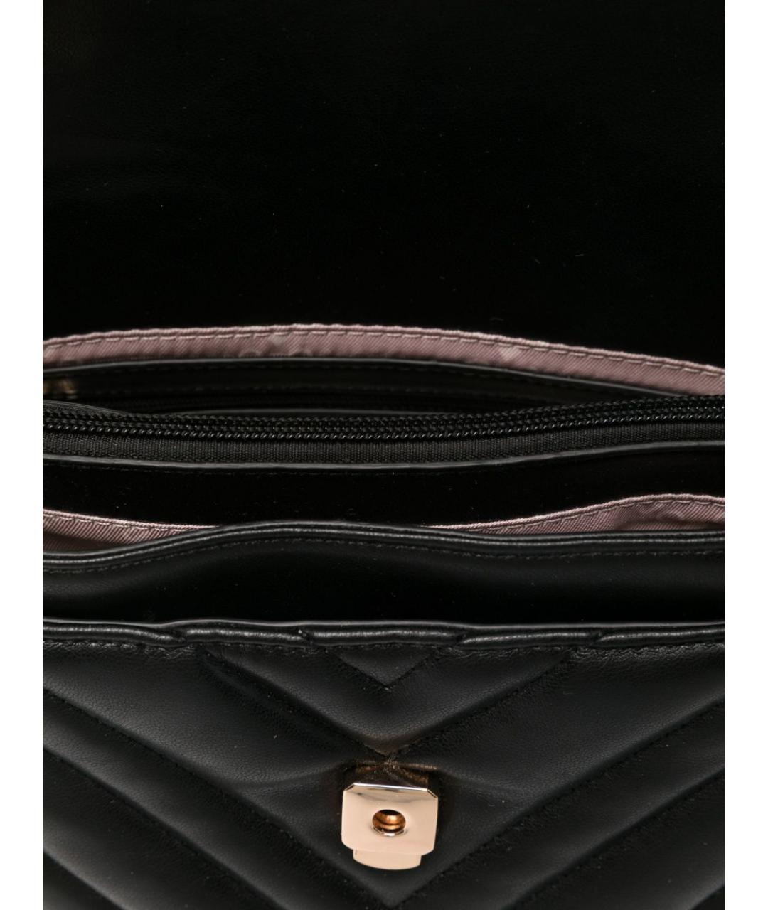 LIU JO Черная сумка через плечо из искусственной кожи, фото 3