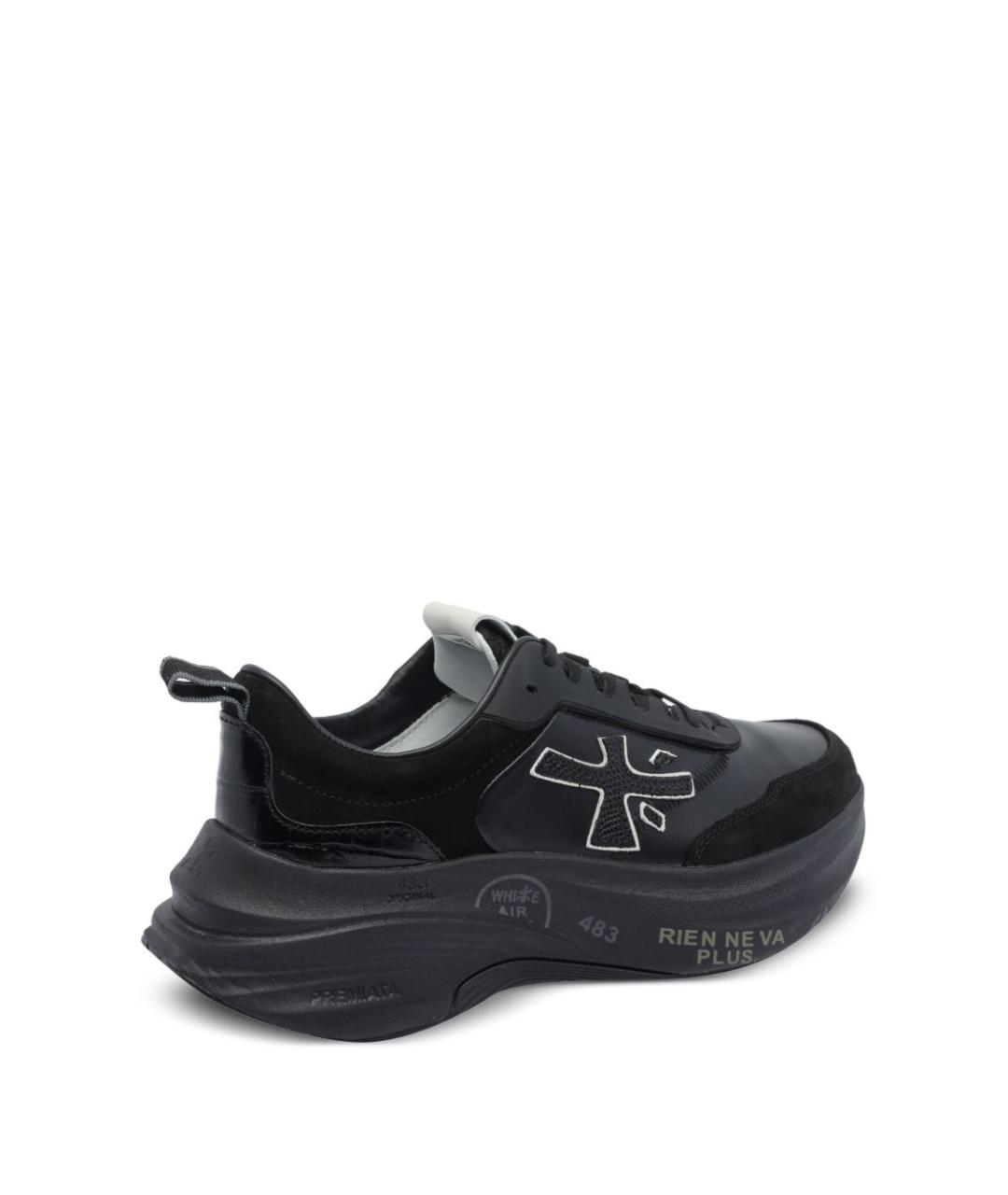 PREMIATA Черные кожаные кроссовки, фото 2