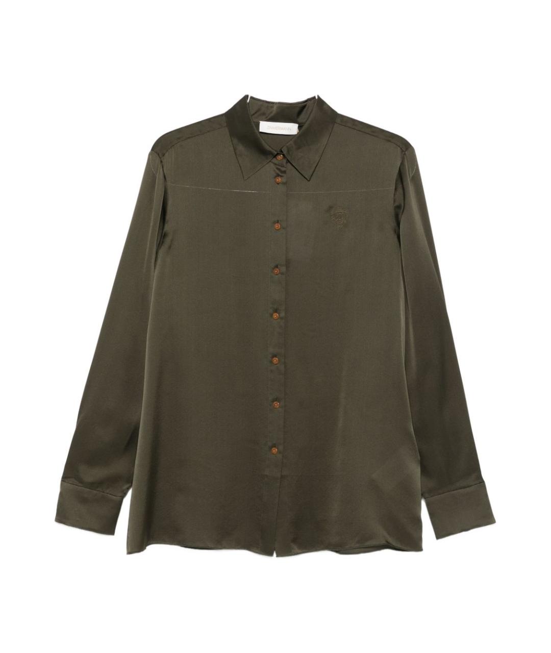 ZIMMERMANN Зеленая шелковая рубашка, фото 2