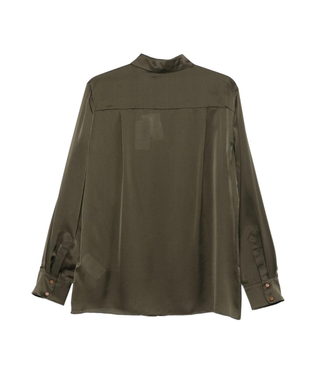 ZIMMERMANN Зеленая шелковая рубашка, фото 3