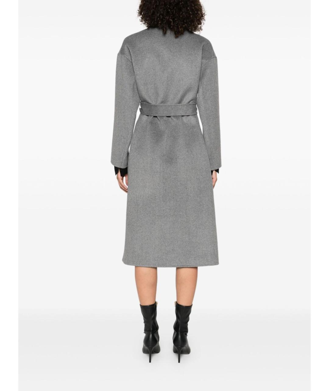 LIU JO Серое шерстяное пальто, фото 5