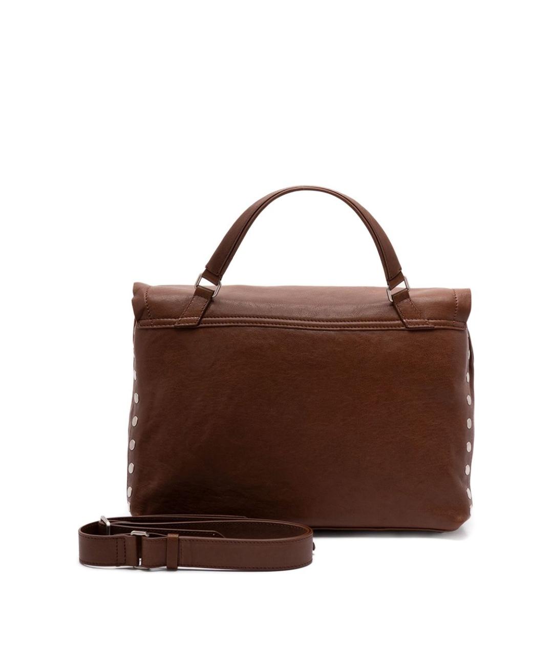 ZANELLATO Коричневая кожаная сумка тоут, фото 3