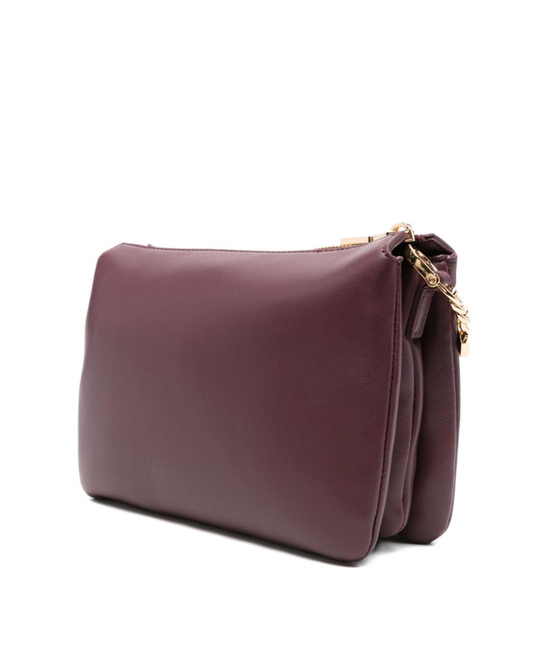 LOVE MOSCHINO Бордовая сумка через плечо из искусственной кожи, фото 2