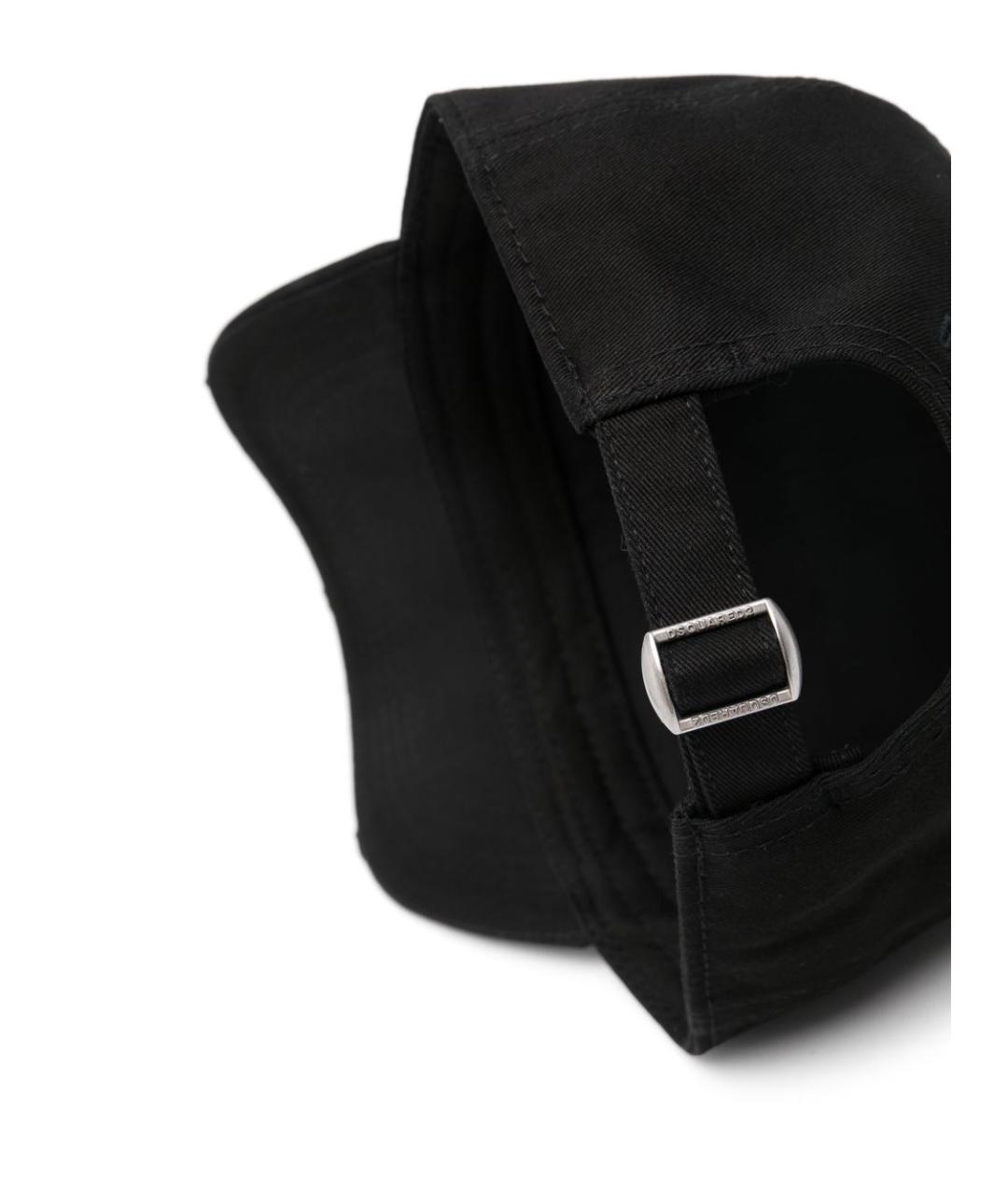 DSQUARED2 Черная хлопковая кепка/бейсболка, фото 2