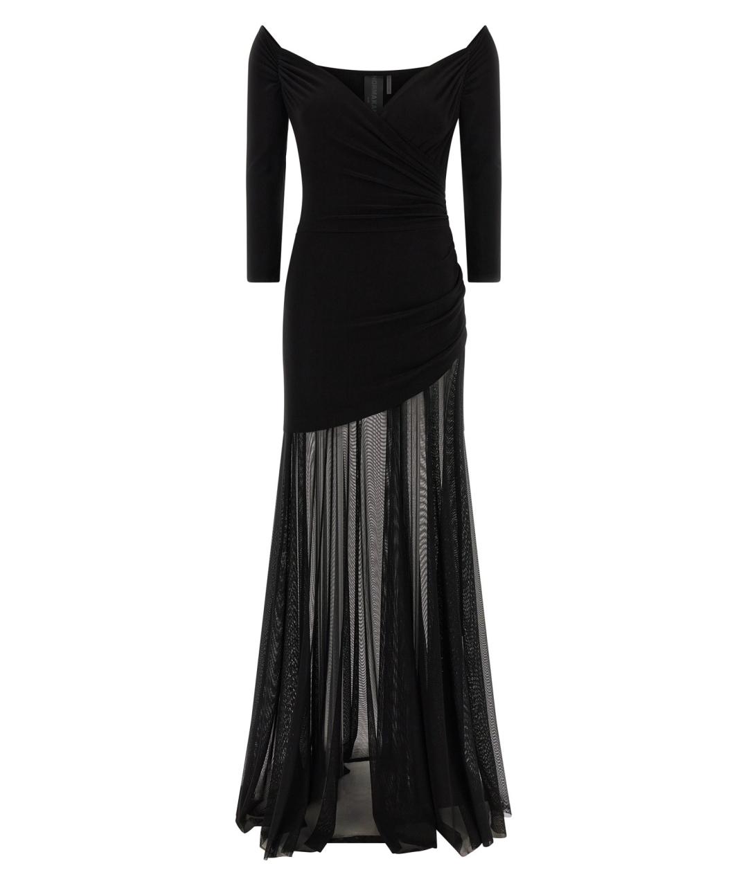 NORMA KAMALI Черное полиэстеровое коктейльное платье, фото 1