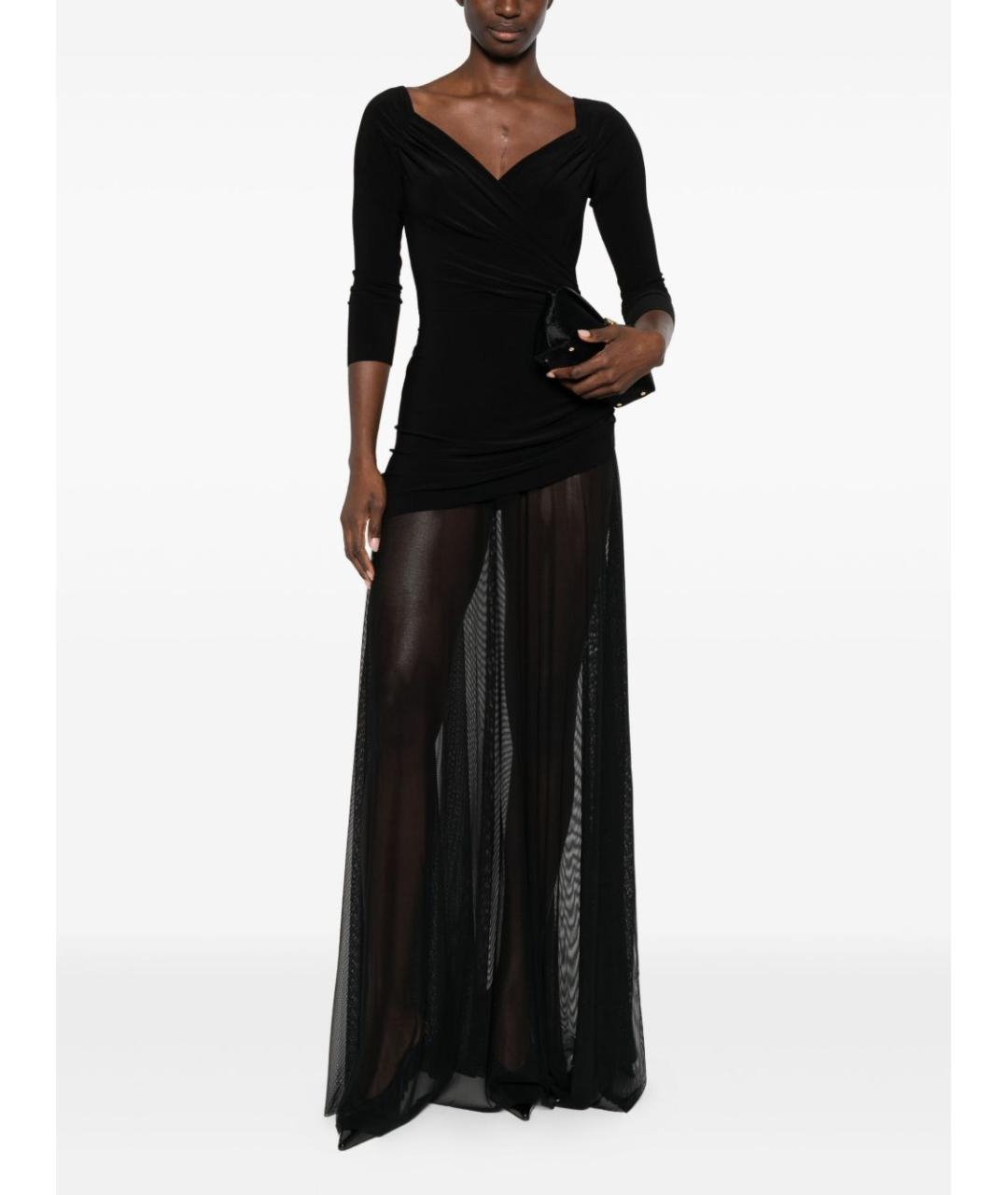 NORMA KAMALI Черное полиэстеровое коктейльное платье, фото 2