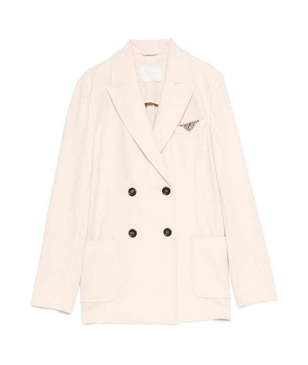 CIRCOLO 1901 Бежевый хлопковый жакет/пиджак, фото 1