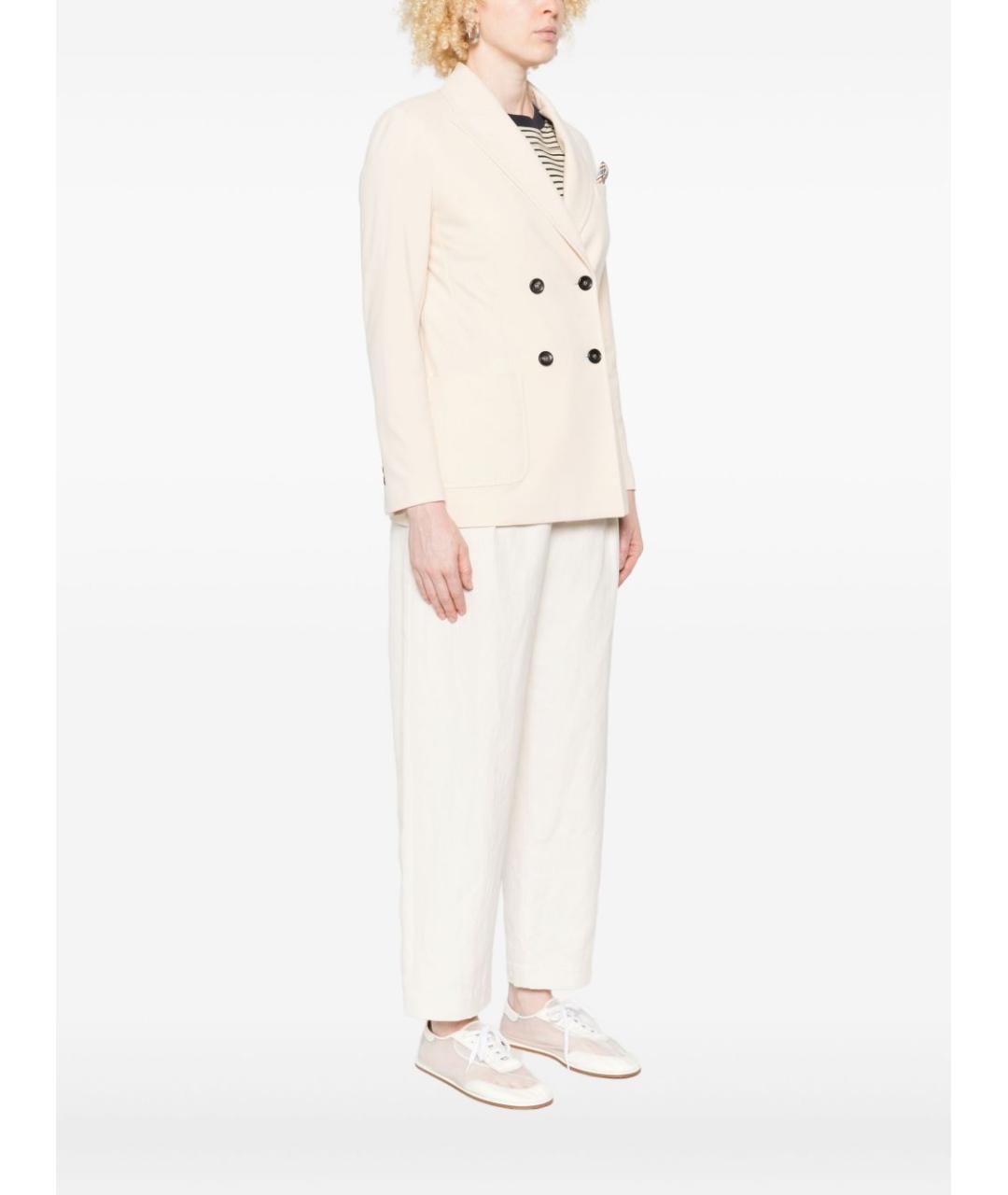 CIRCOLO 1901 Бежевый хлопковый жакет/пиджак, фото 5