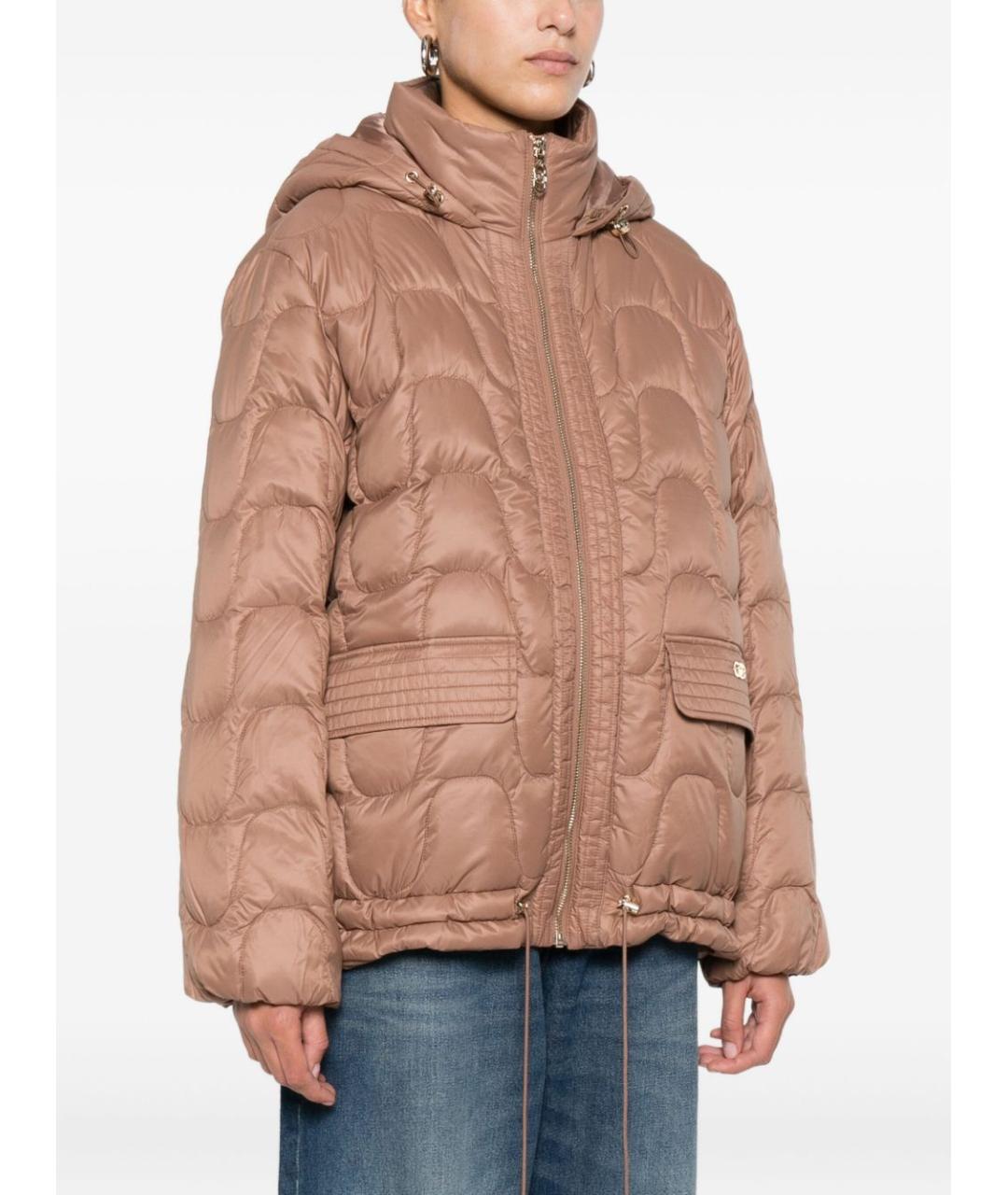 LIU JO Бежевая полиамидовая куртка, фото 3