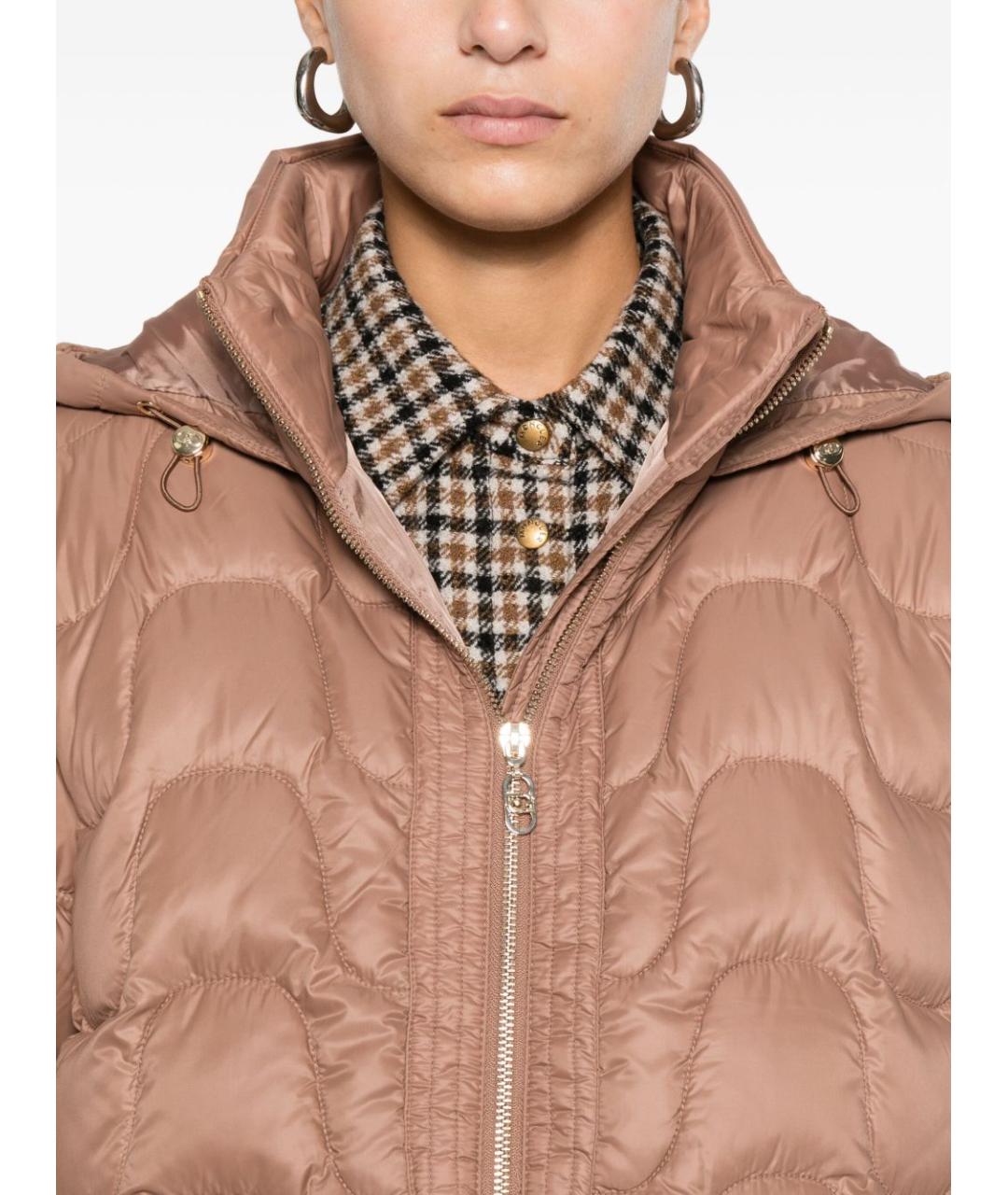 LIU JO Бежевая полиамидовая куртка, фото 4