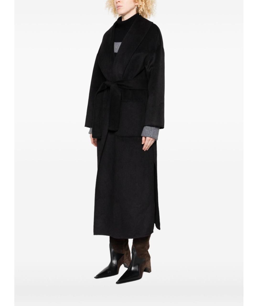 LIU JO Черное шерстяное пальто, фото 3