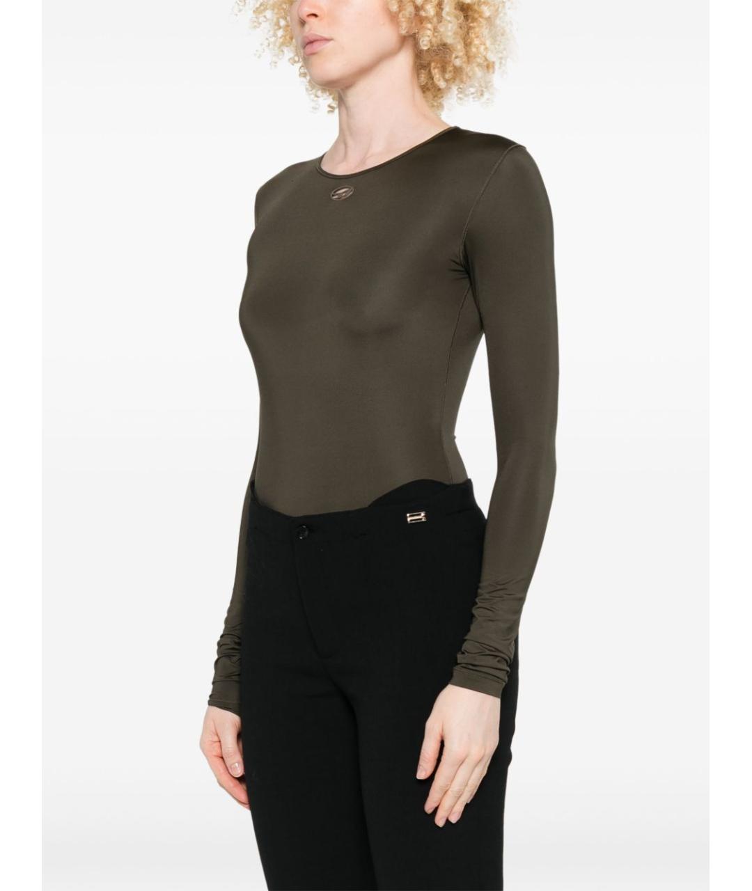 DIESEL Зеленые полиамидовое боди, фото 2