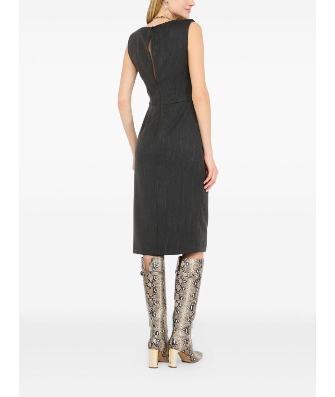LIU JO Серое полиэстеровое повседневное платье, фото 4