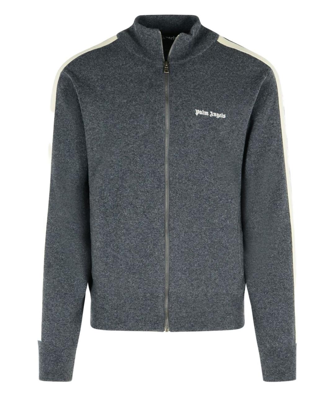 PALM ANGELS Серый шерстяной джемпер / свитер, фото 1