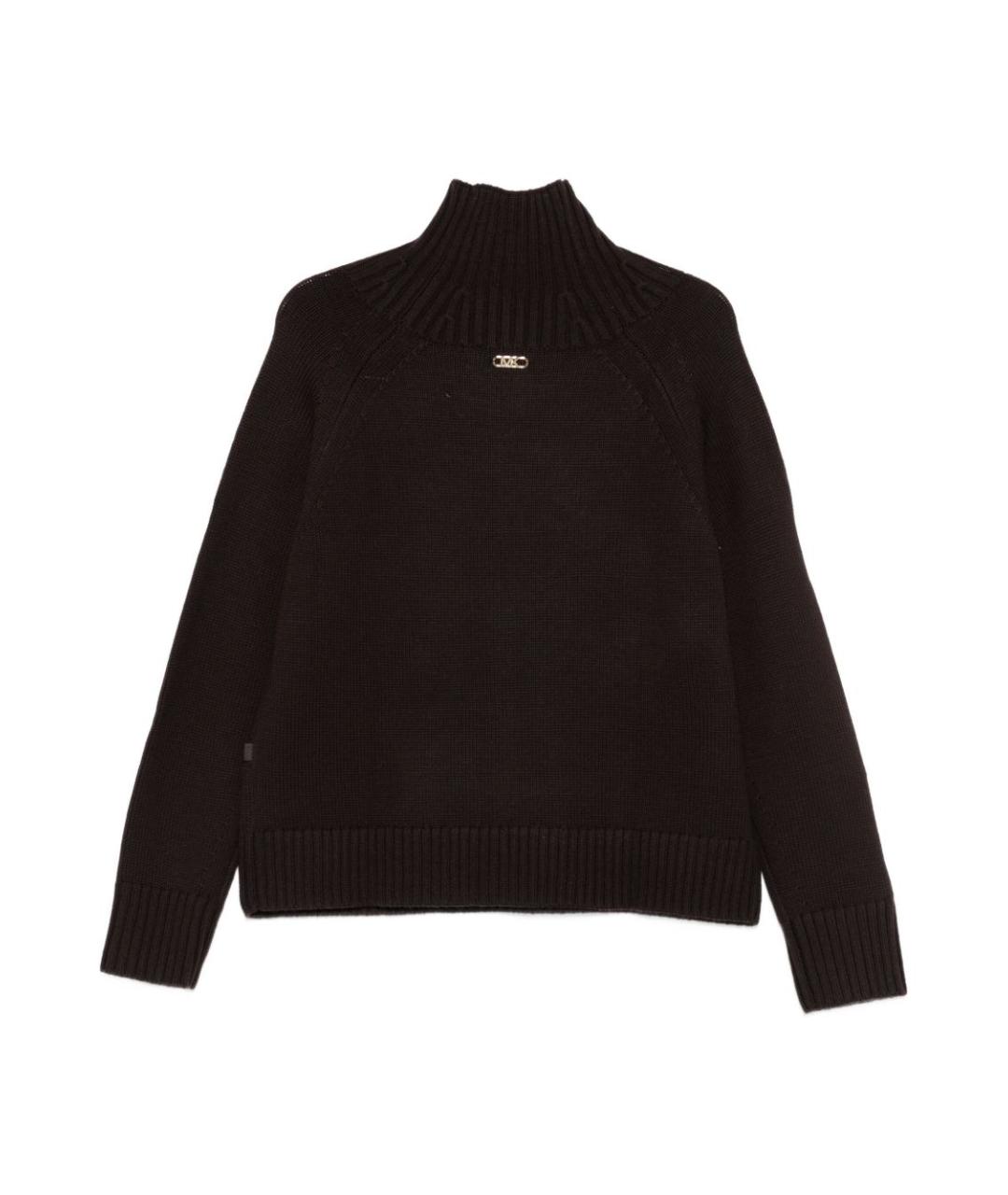 MICHAEL KORS Коричневый шерстяной джемпер / свитер, фото 2