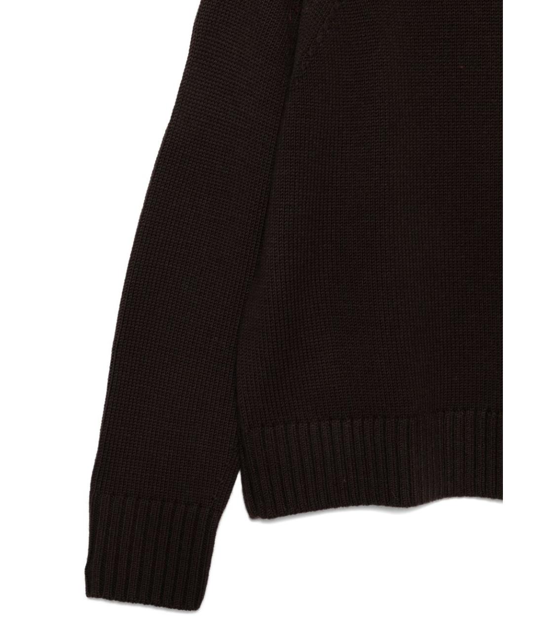 MICHAEL KORS Коричневый шерстяной джемпер / свитер, фото 3