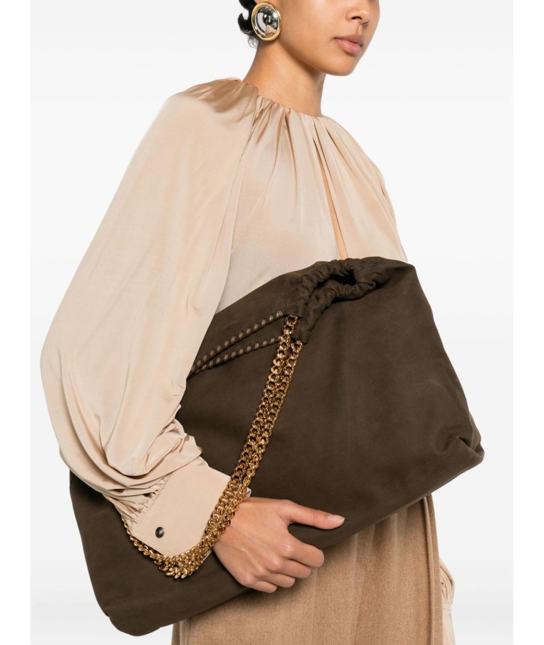 STELLA MCCARTNEY Коричневая сумка тоут из искусственной кожи, фото 2