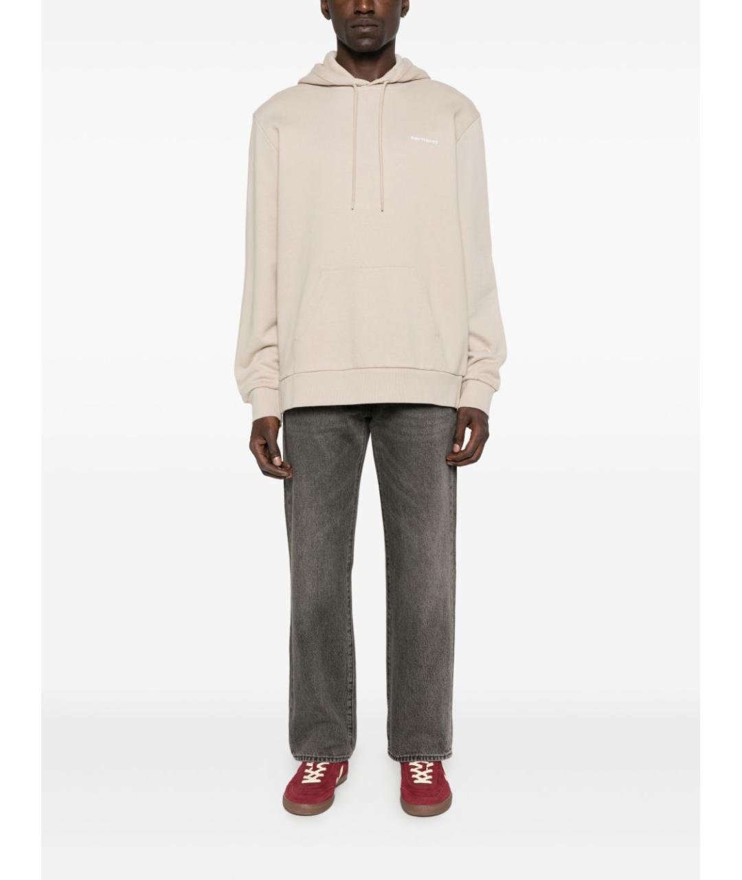 LEVI'S Серые хлопковые прямые джинсы, фото 2