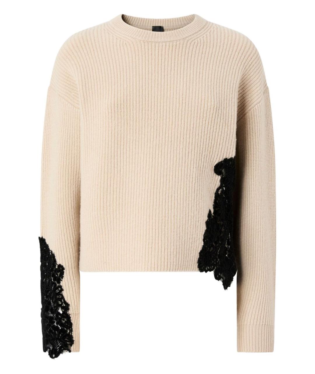 PINKO Бежевый шерстяной джемпер / свитер, фото 1