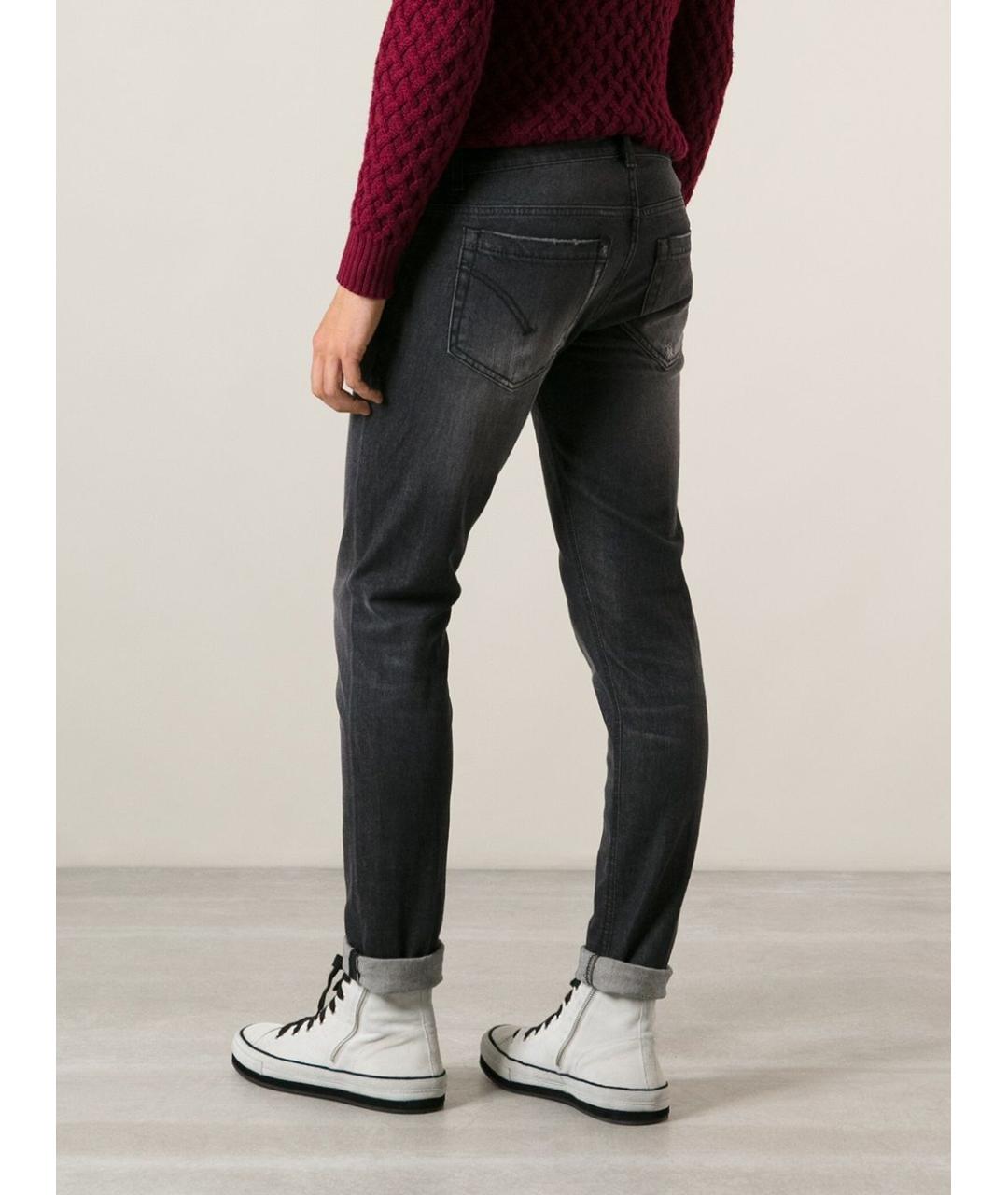 DONDUP Черные хлопковые джинсы скинни, фото 3