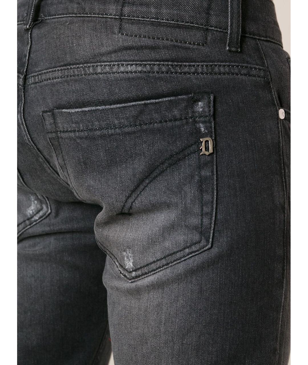 DONDUP Черные хлопковые джинсы скинни, фото 4