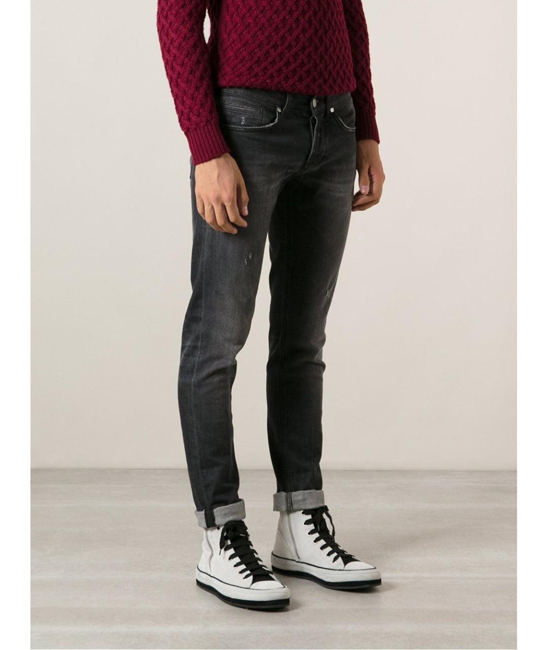 DONDUP Черные хлопковые джинсы скинни, фото 2