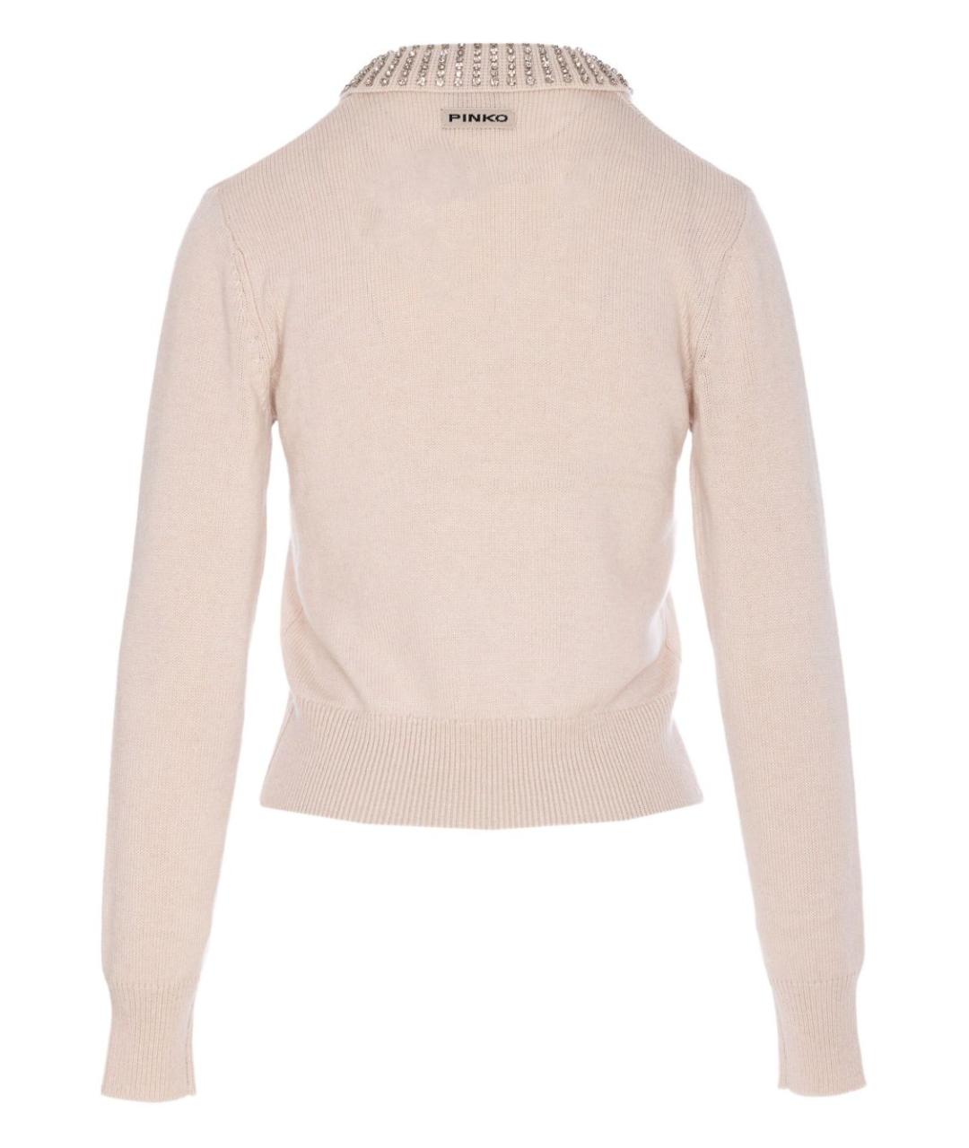PINKO Бежевый полиамидовый джемпер / свитер, фото 3