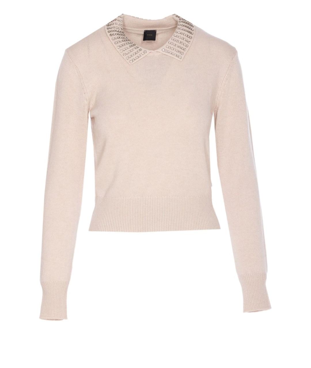 PINKO Бежевый полиамидовый джемпер / свитер, фото 1
