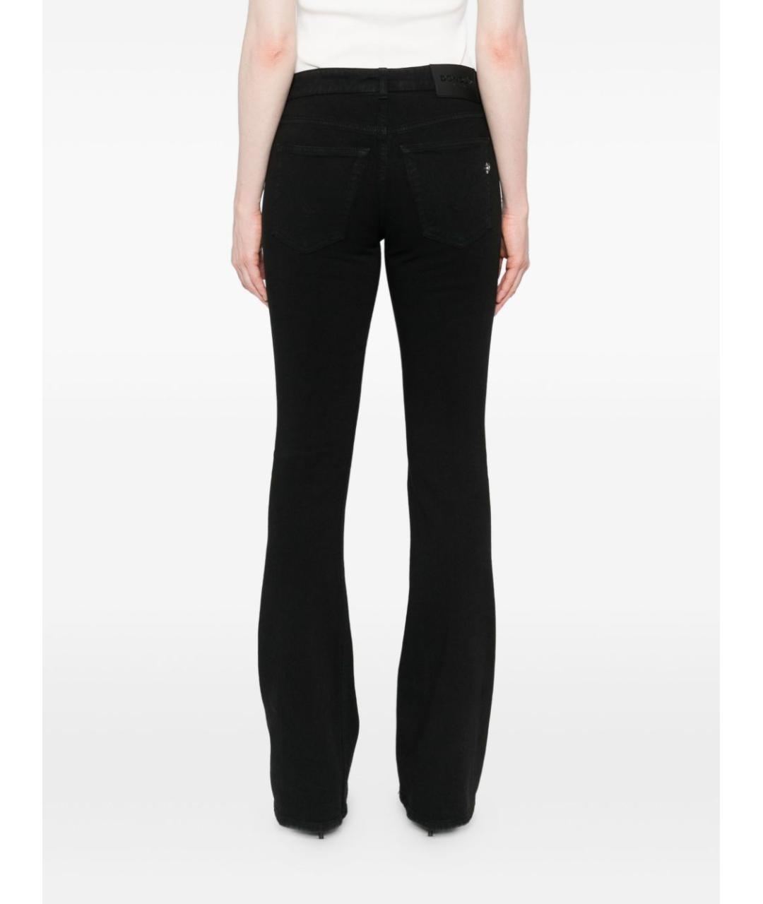 DONDUP Черные хлопковые прямые джинсы, фото 2