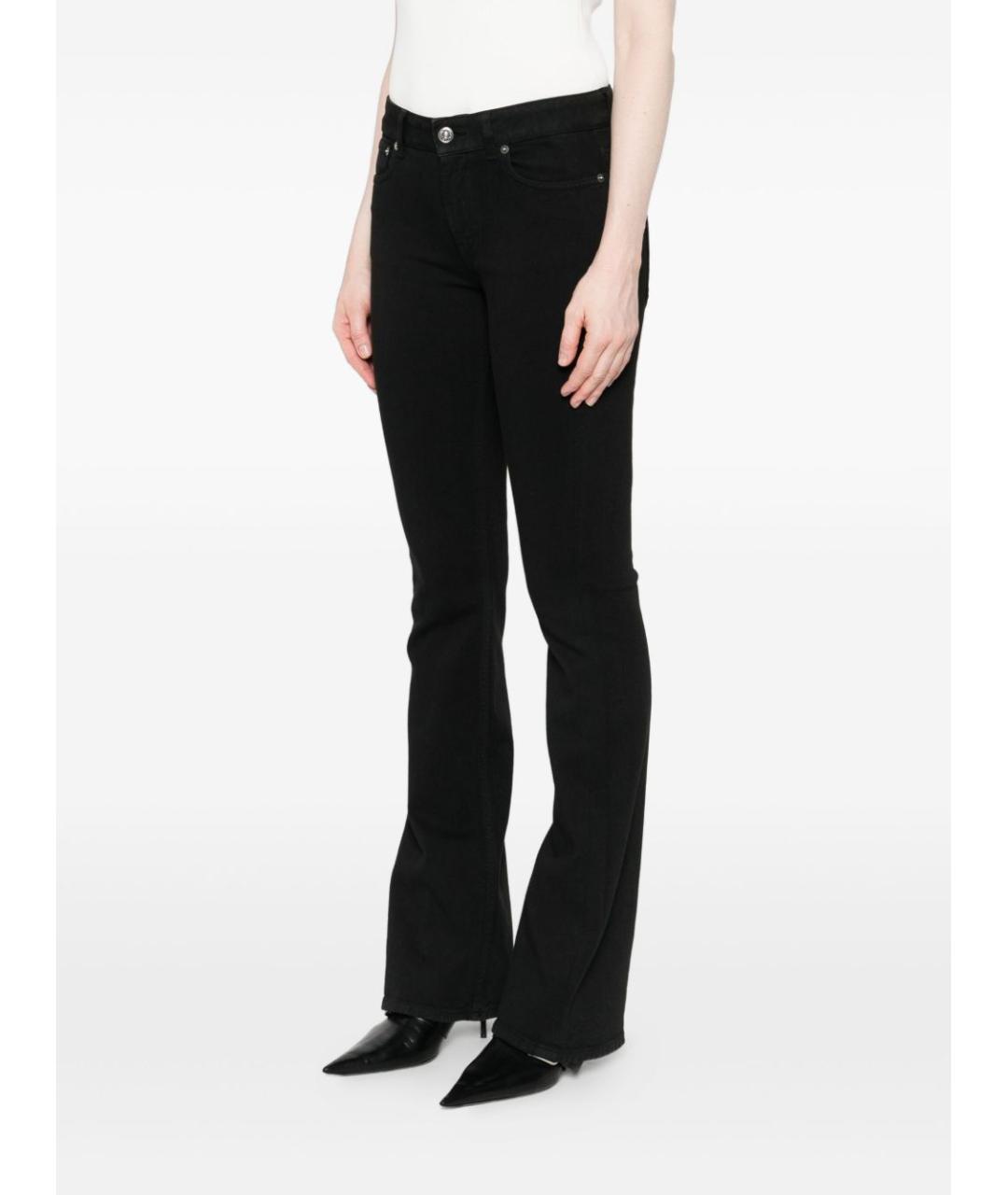 DONDUP Черные хлопковые прямые джинсы, фото 3
