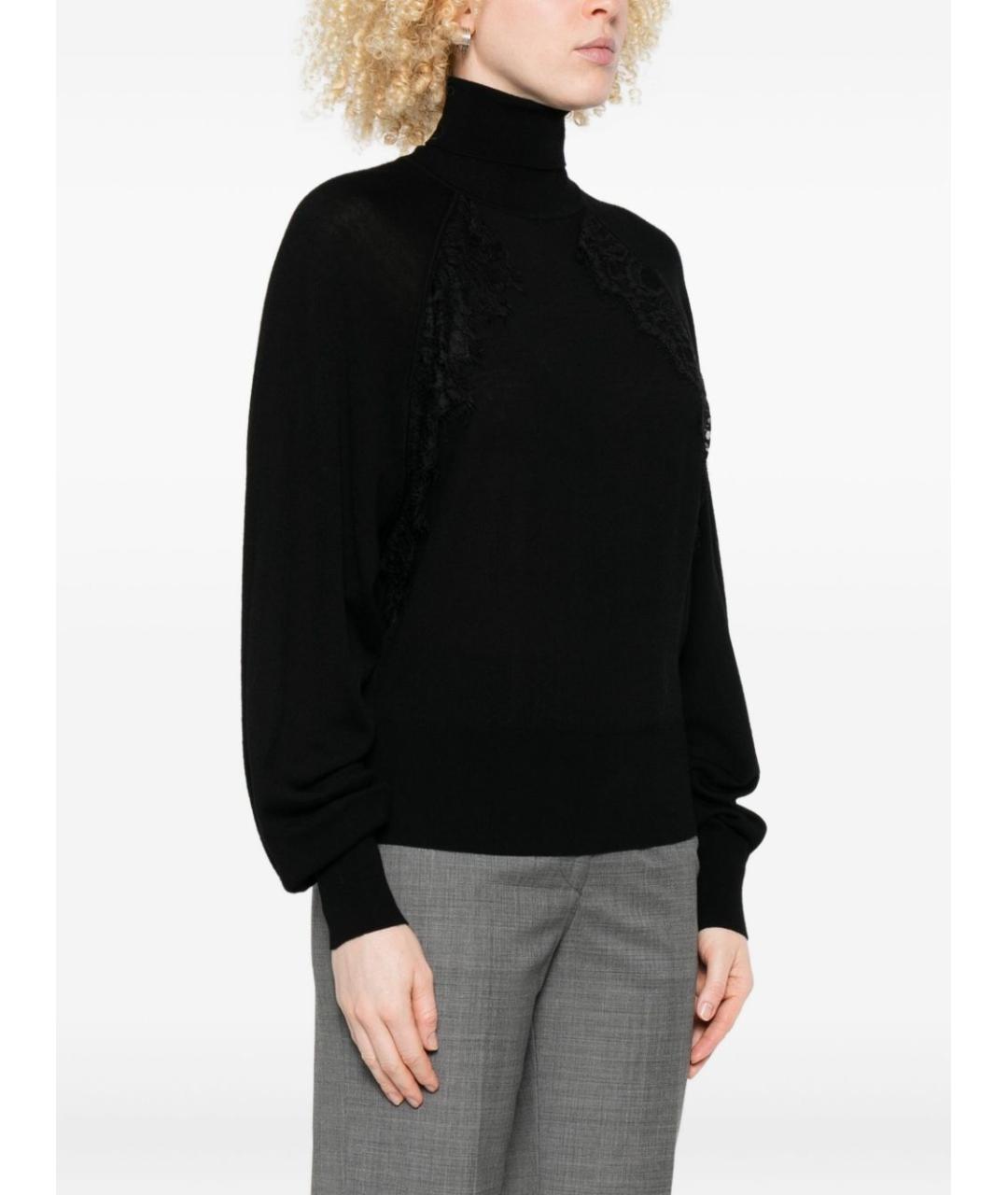 LIU JO Черный шерстяной джемпер / свитер, фото 4