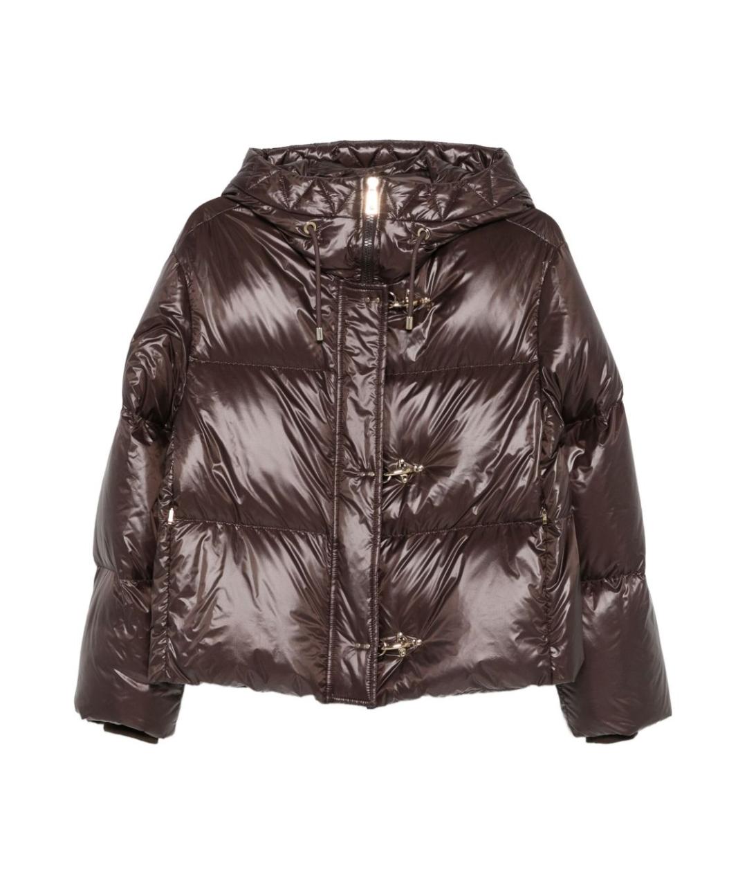 FAY Коричневый полиамидовый пуховик, фото 1