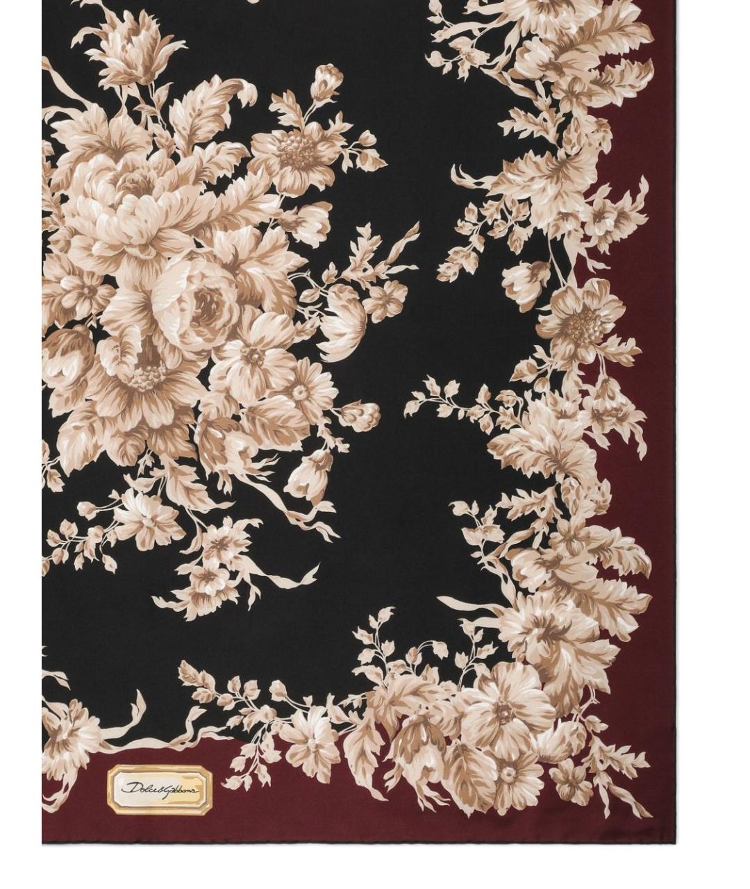 DOLCE&GABBANA Мульти шелковый платок, фото 2