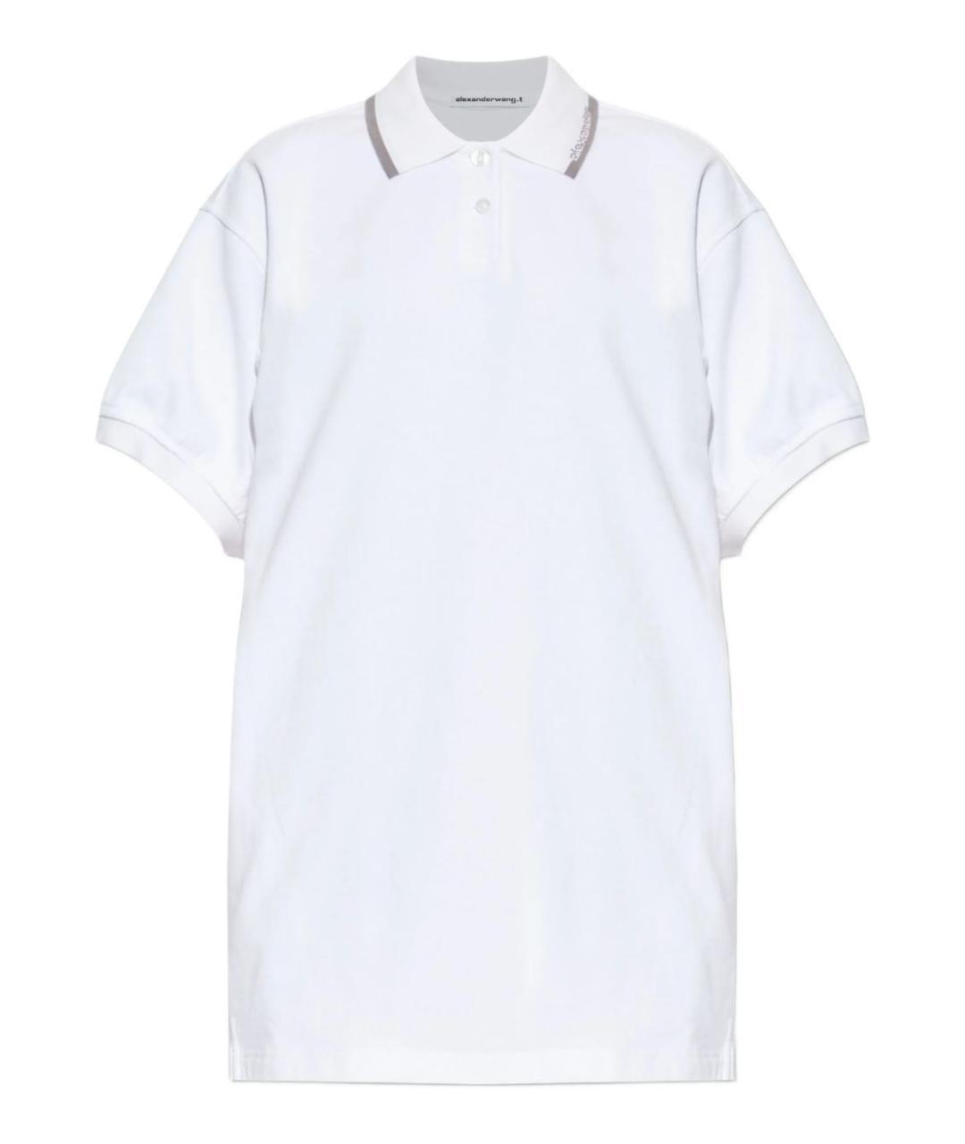 ALEXANDER WANG Белое хлопковое повседневное платье, фото 1
