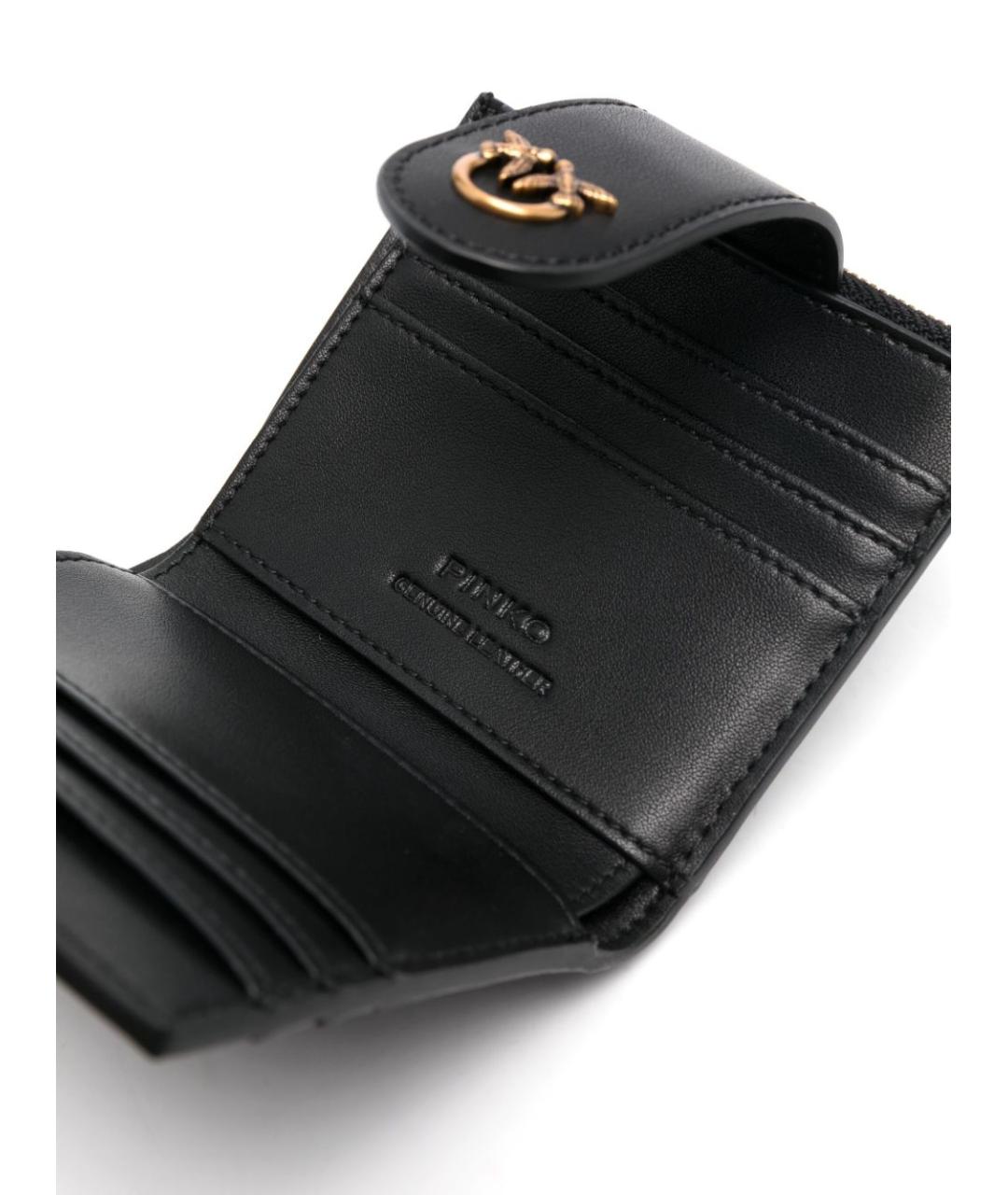 PINKO Черный кожаный кошелек, фото 2