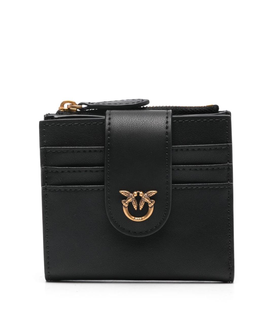 PINKO Черный кожаный кошелек, фото 1
