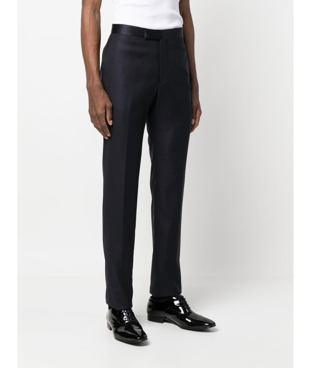 TAGLIATORE Темно-синие классические брюки, фото 2