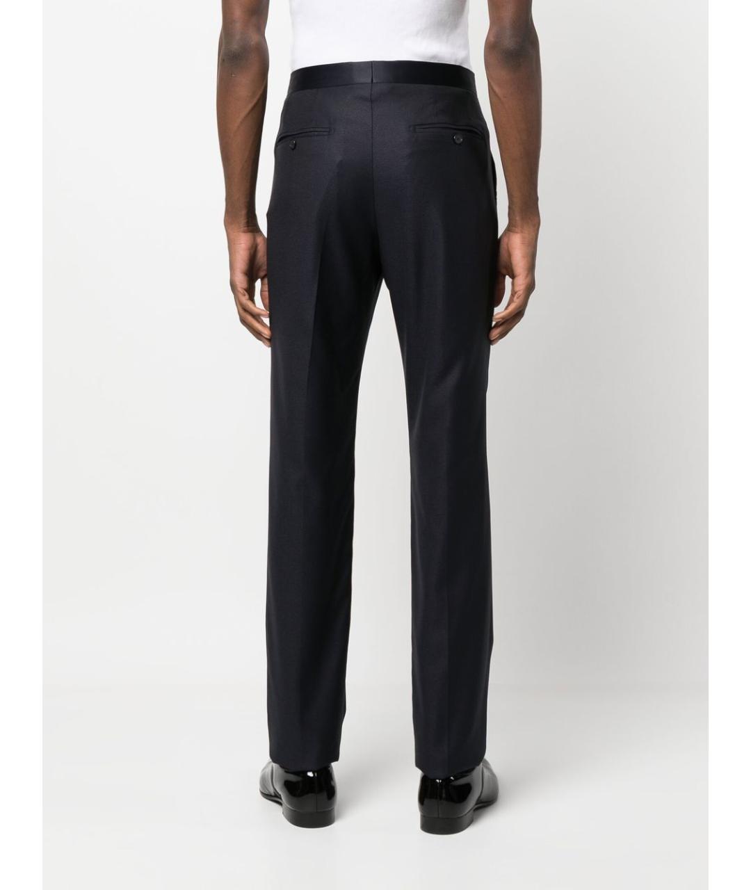 TAGLIATORE Темно-синие классические брюки, фото 4