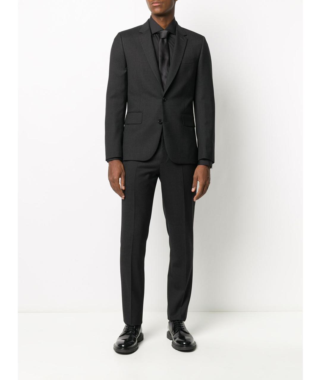 XACUS Черная хлопковая классическая рубашка, фото 5