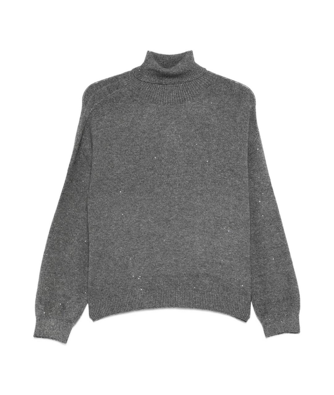 LIU JO Серый вискозный джемпер / свитер, фото 1
