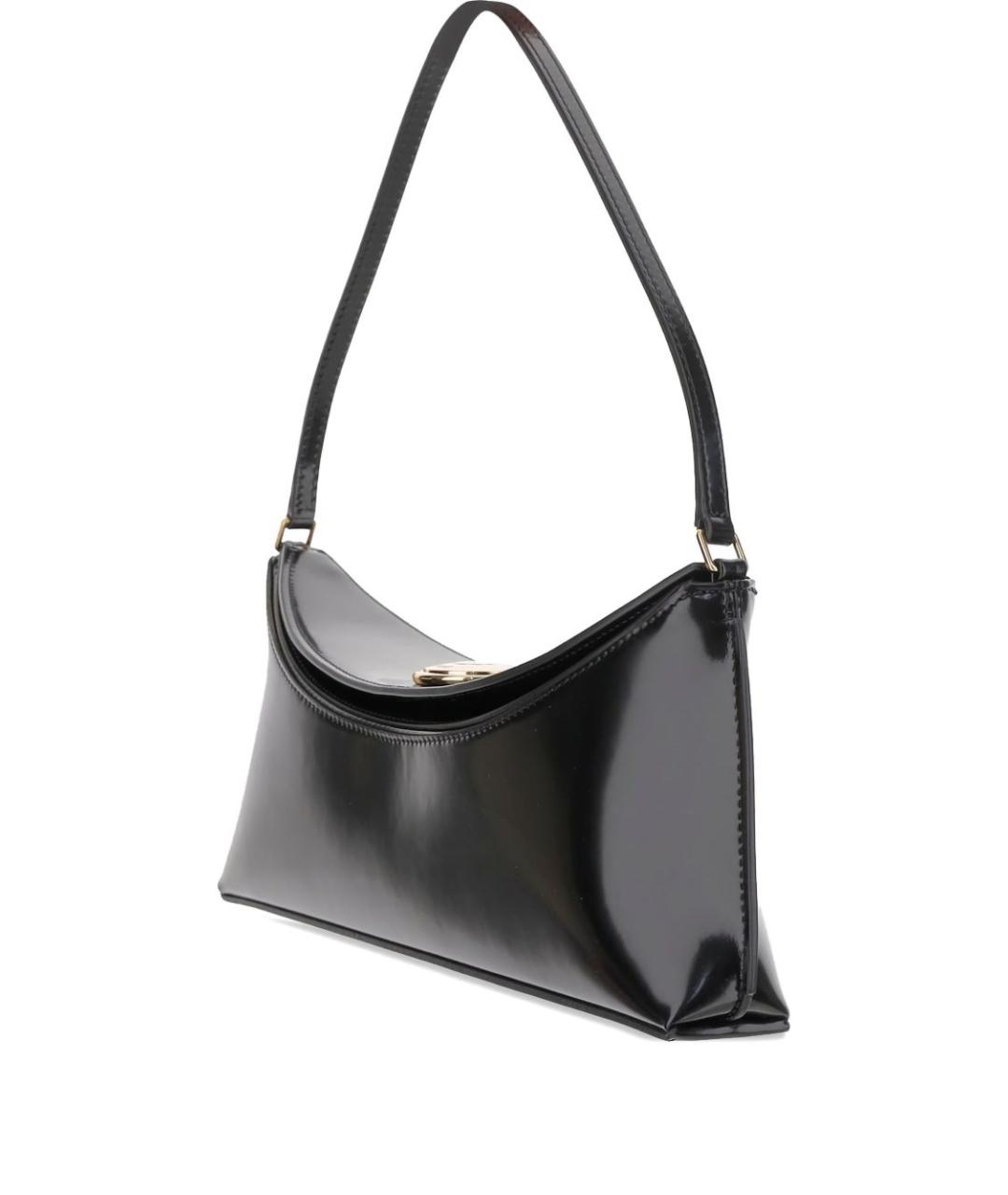 JACQUEMUS Черная кожаная сумка через плечо, фото 3