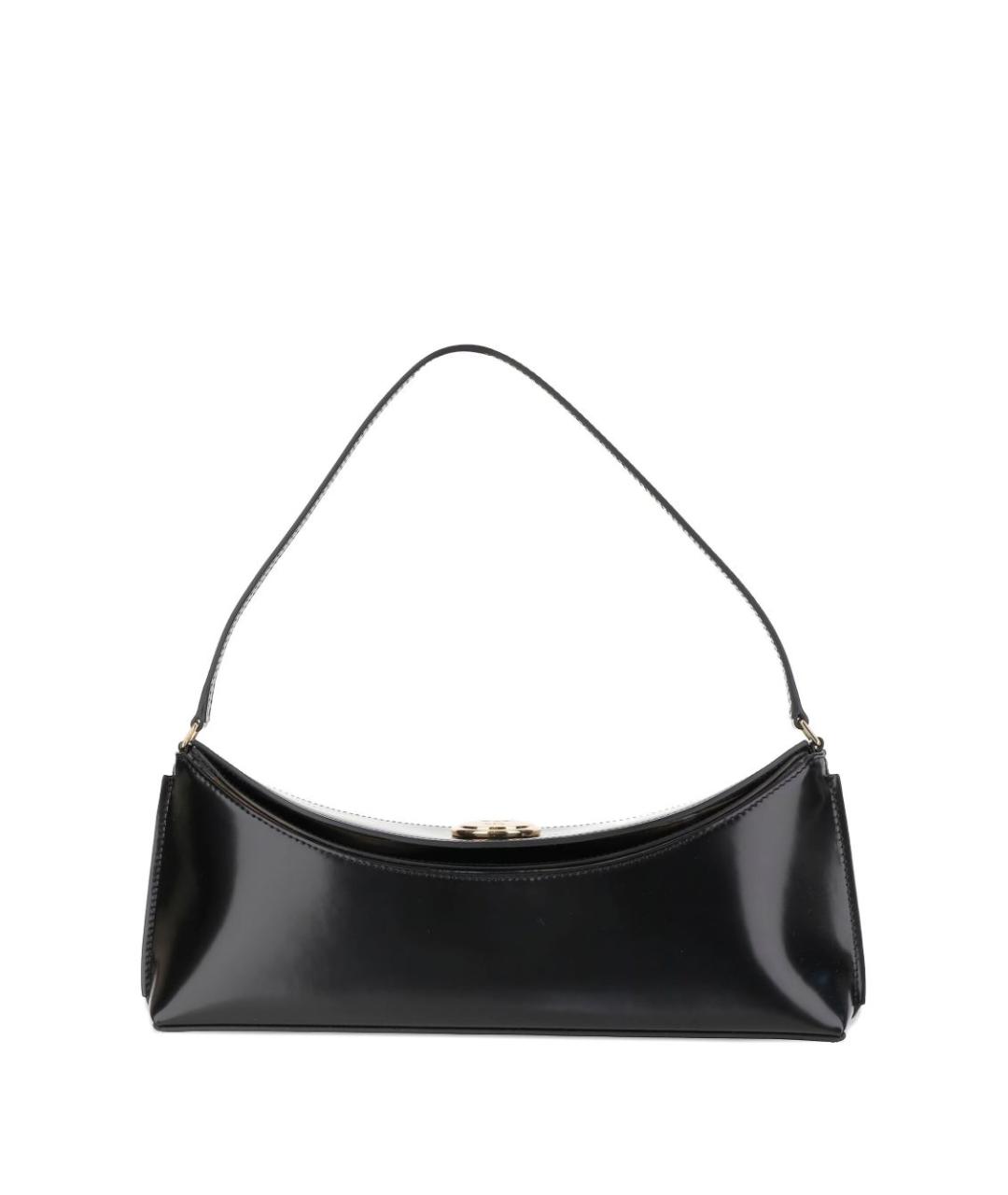 JACQUEMUS Черная кожаная сумка через плечо, фото 4