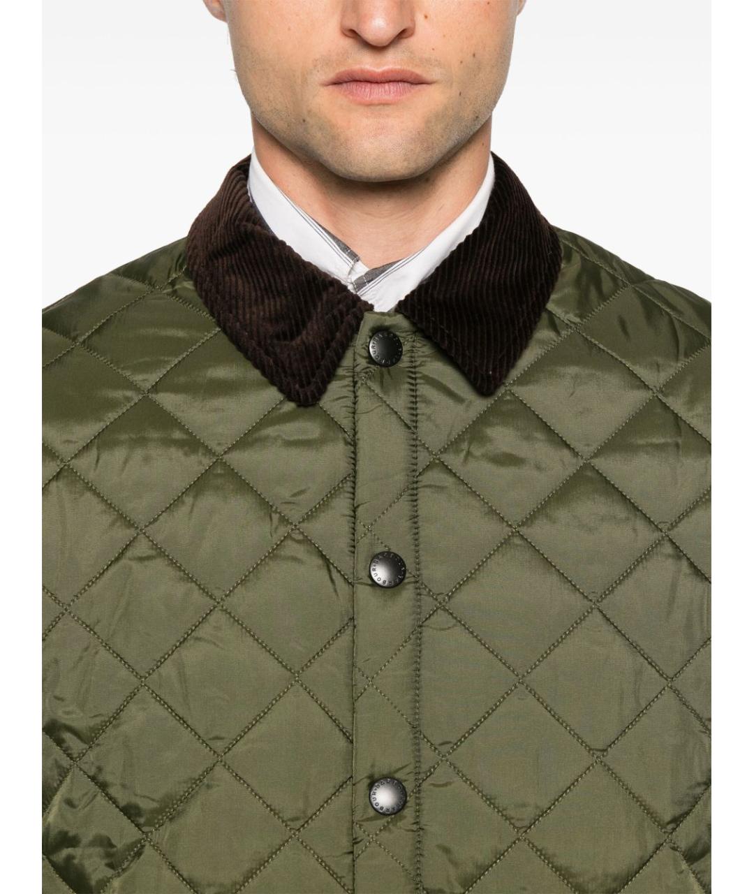 BARBOUR Зеленая полиамидовая куртка, фото 3