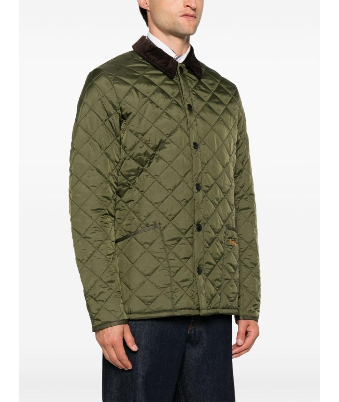 BARBOUR Зеленая полиамидовая куртка, фото 5
