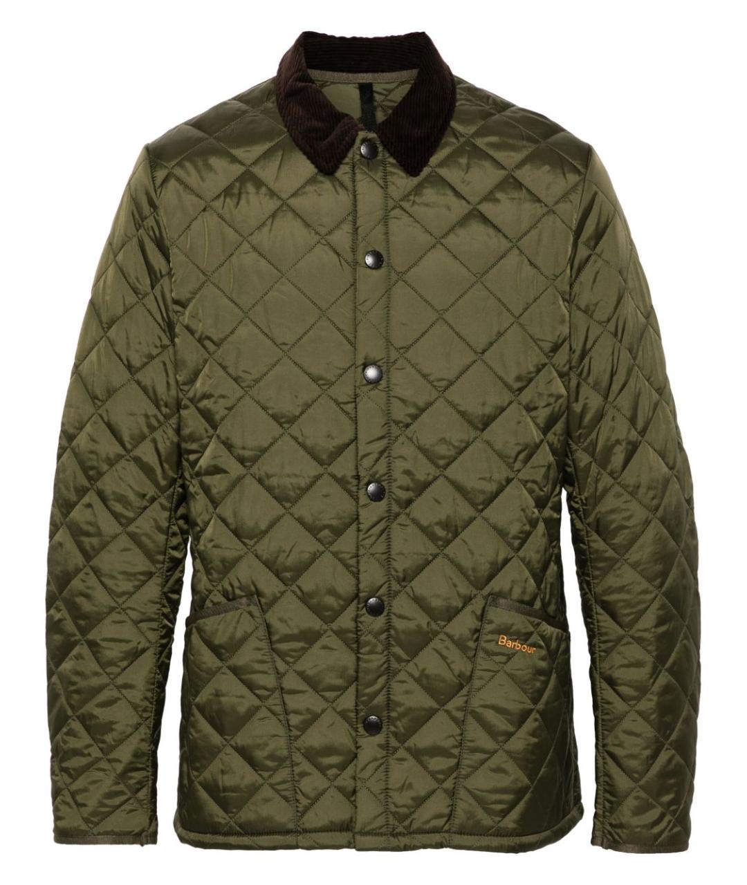 BARBOUR Зеленая полиамидовая куртка, фото 1
