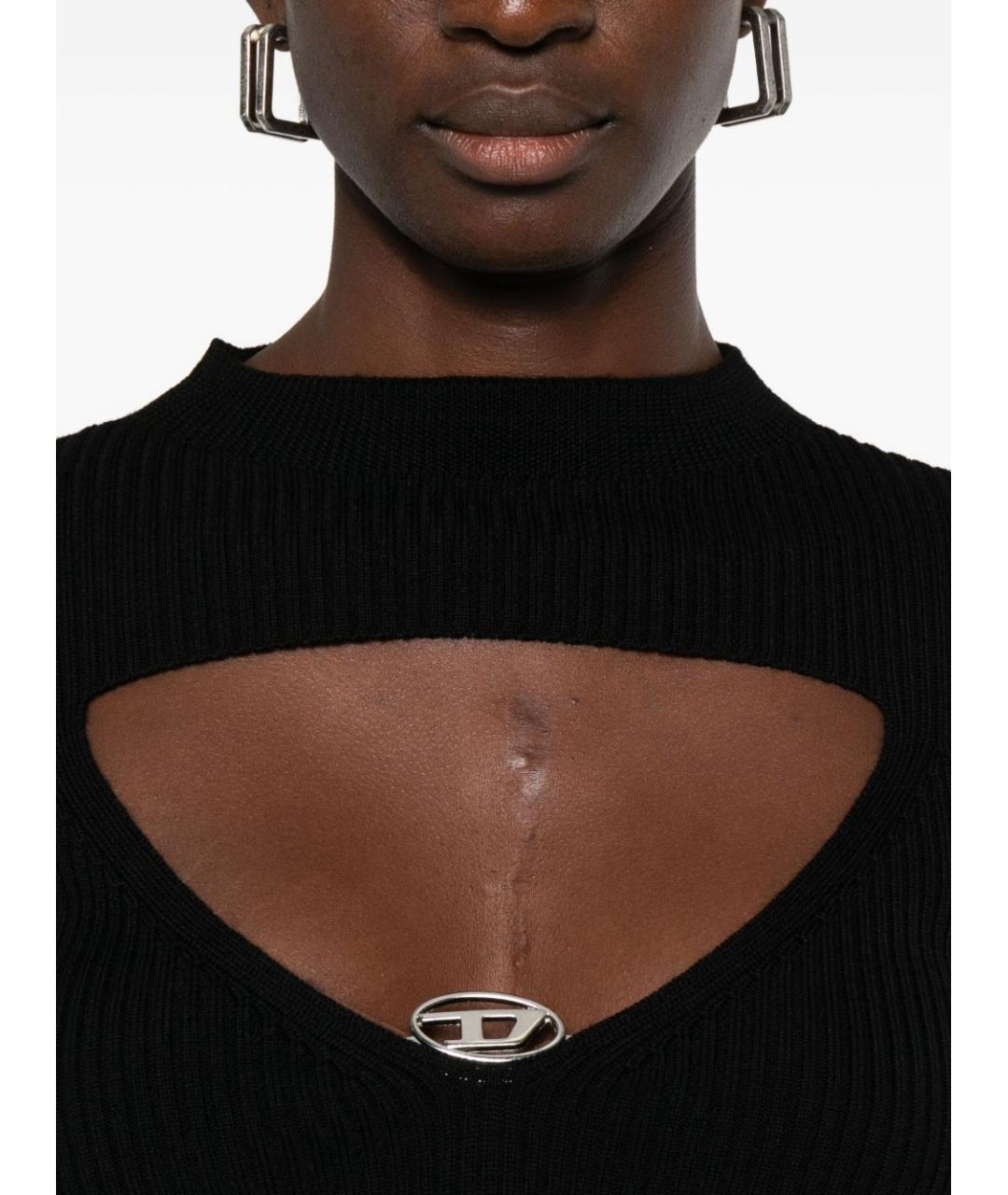 DIESEL Черный шерстяной джемпер / свитер, фото 3