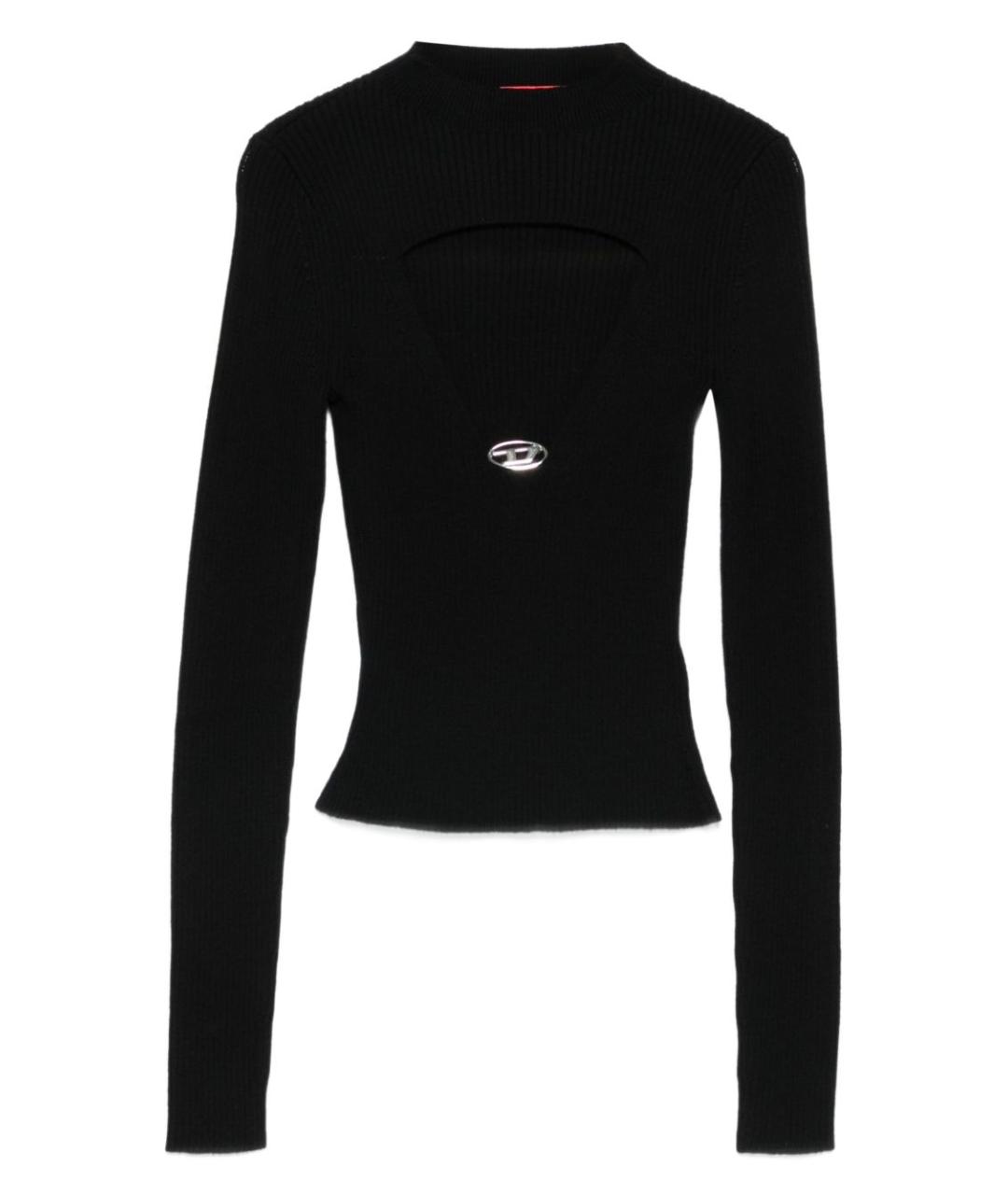 DIESEL Черный шерстяной джемпер / свитер, фото 1